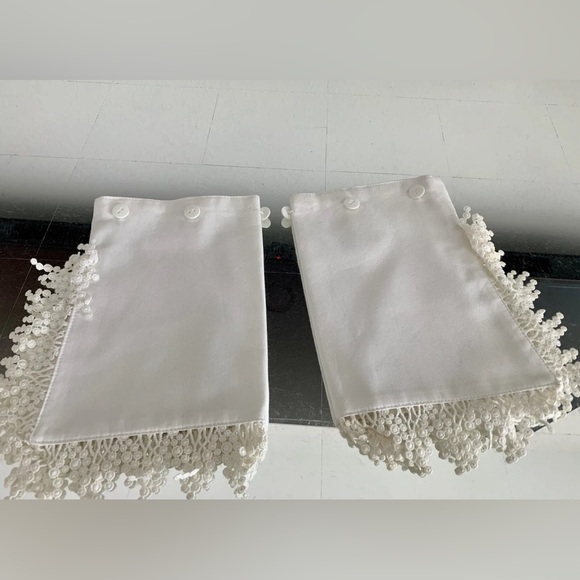 ESCADA Blazer 8 / 38 Black White Check w Faux Shirt Lace Cuffs Lightweight Wool - Picture 13 of 13